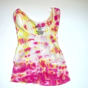 Custom tie-dye crop top